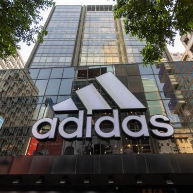 Hong Kong - March 26, 2021 : Adidas store in Hong Kong. It is a famous sportswear company.